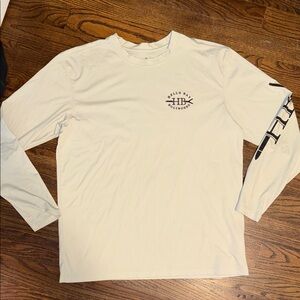 White Long Sleeve performance Shirt Hells Bay
